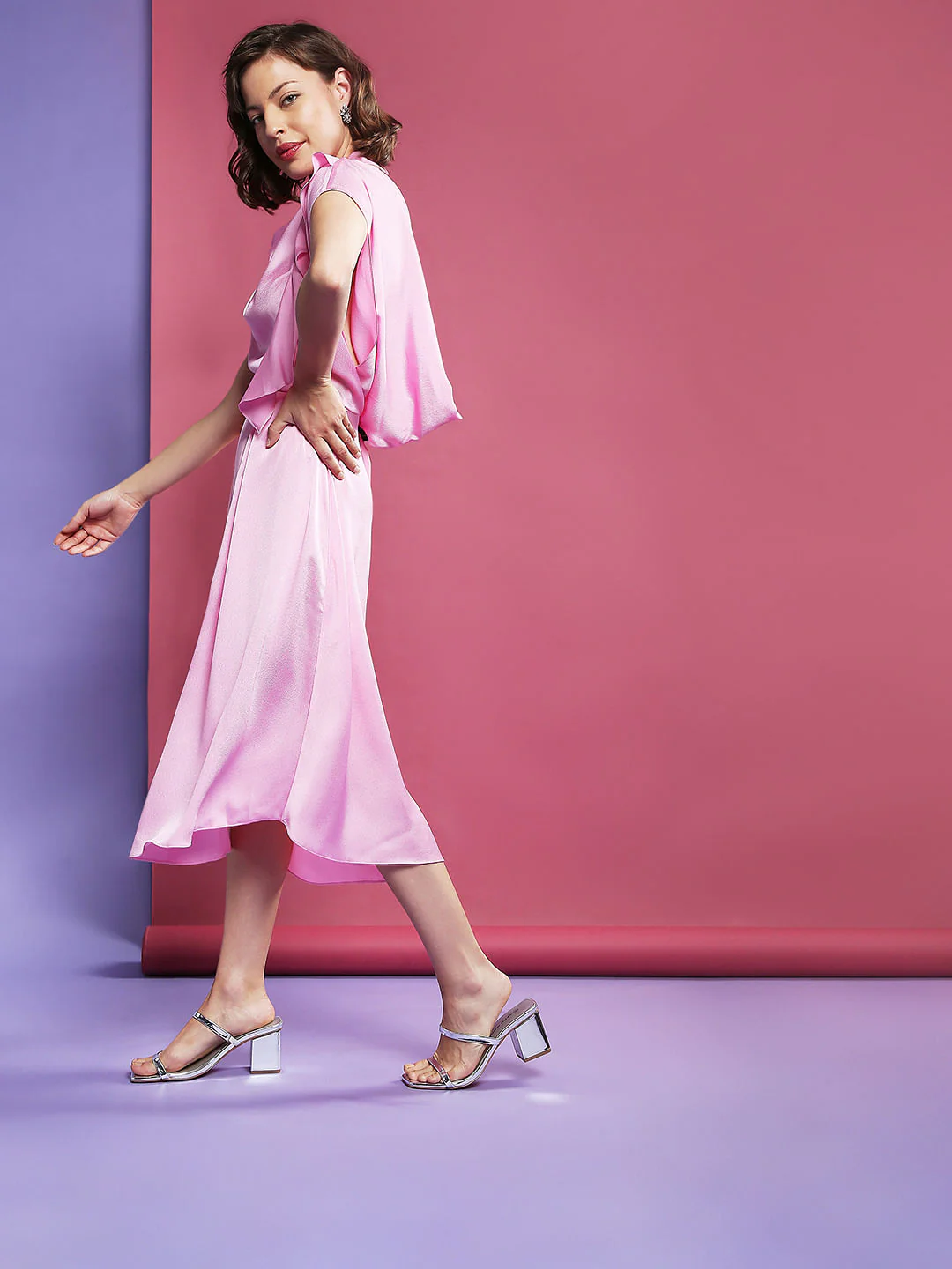 Marquee Pink Backless Dress - Image 3
