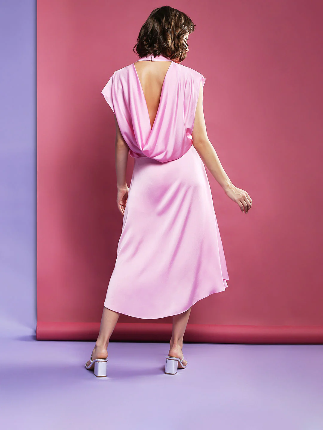Marquee Pink Backless Dress - Image 4