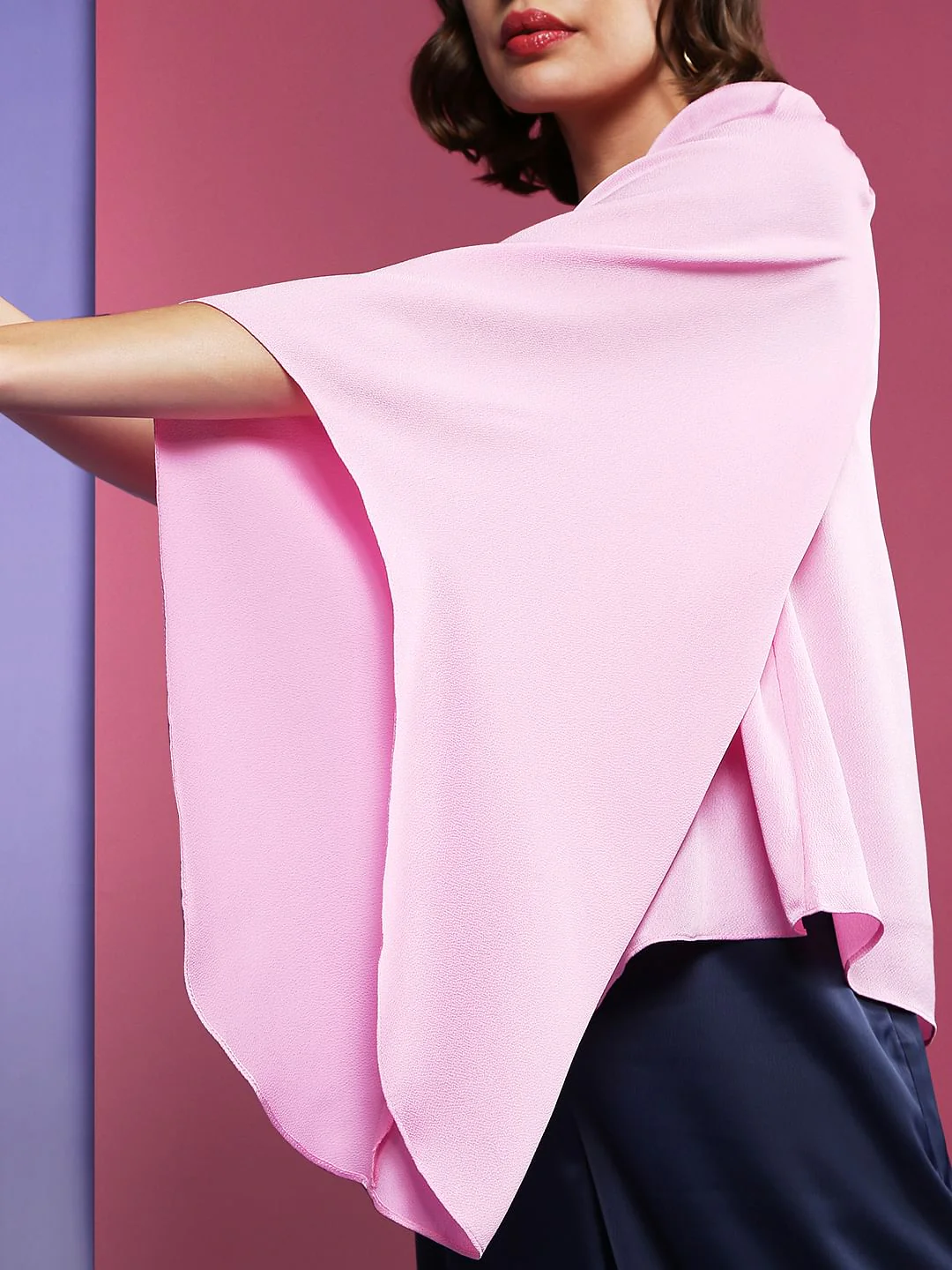 Marquee Pink One Shoulder Top - Image 6
