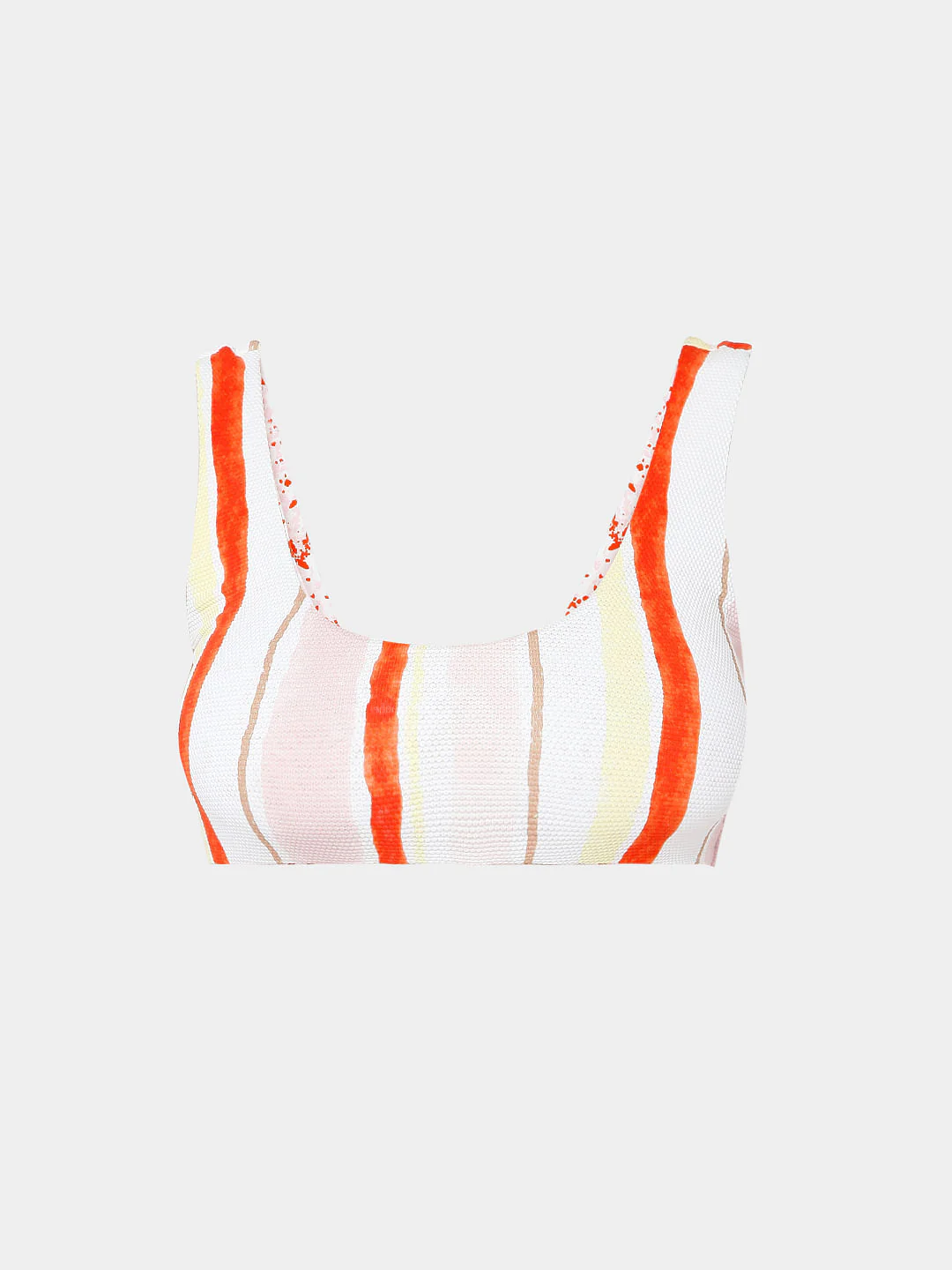 White Striped Swim Top - Image 7