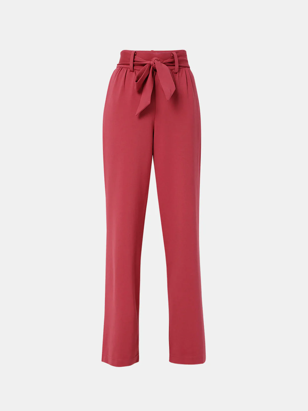 Red High Rise Co-Ord Pants - Image 7