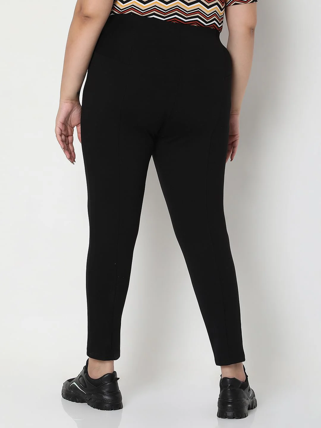 Curve Black High Rise Leggings - Image 4
