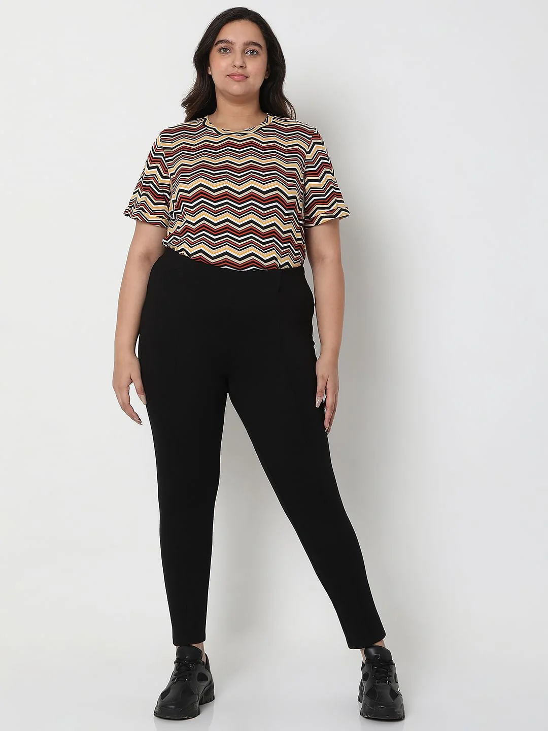 Curve Black High Rise Leggings - Image 6
