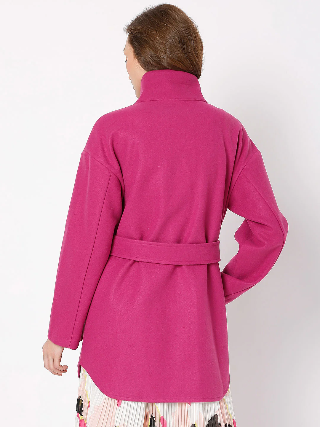 Pink Turtle Neck Jacket - Image 4