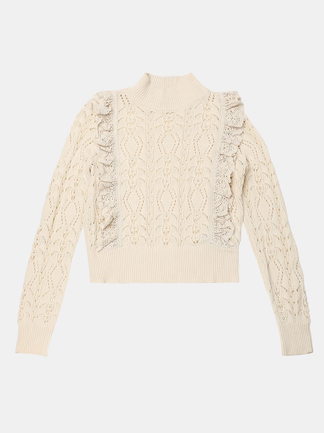 Off-White High Neck Knitted Pullover - Image 7