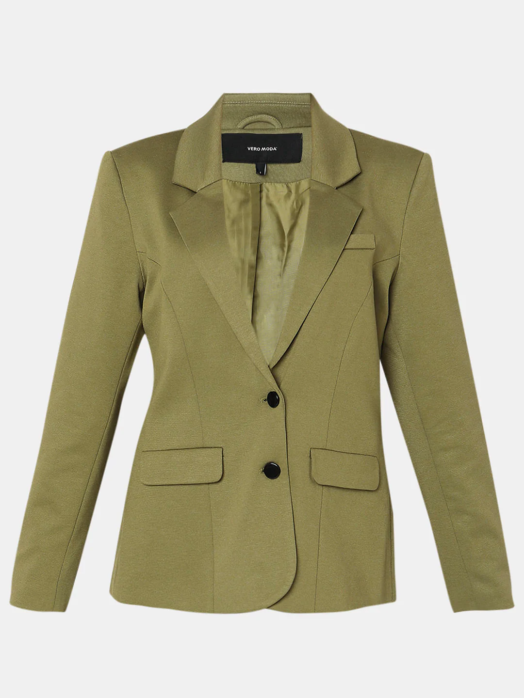 Olive Green Co-Ord Set Formal Blazer - Image 7