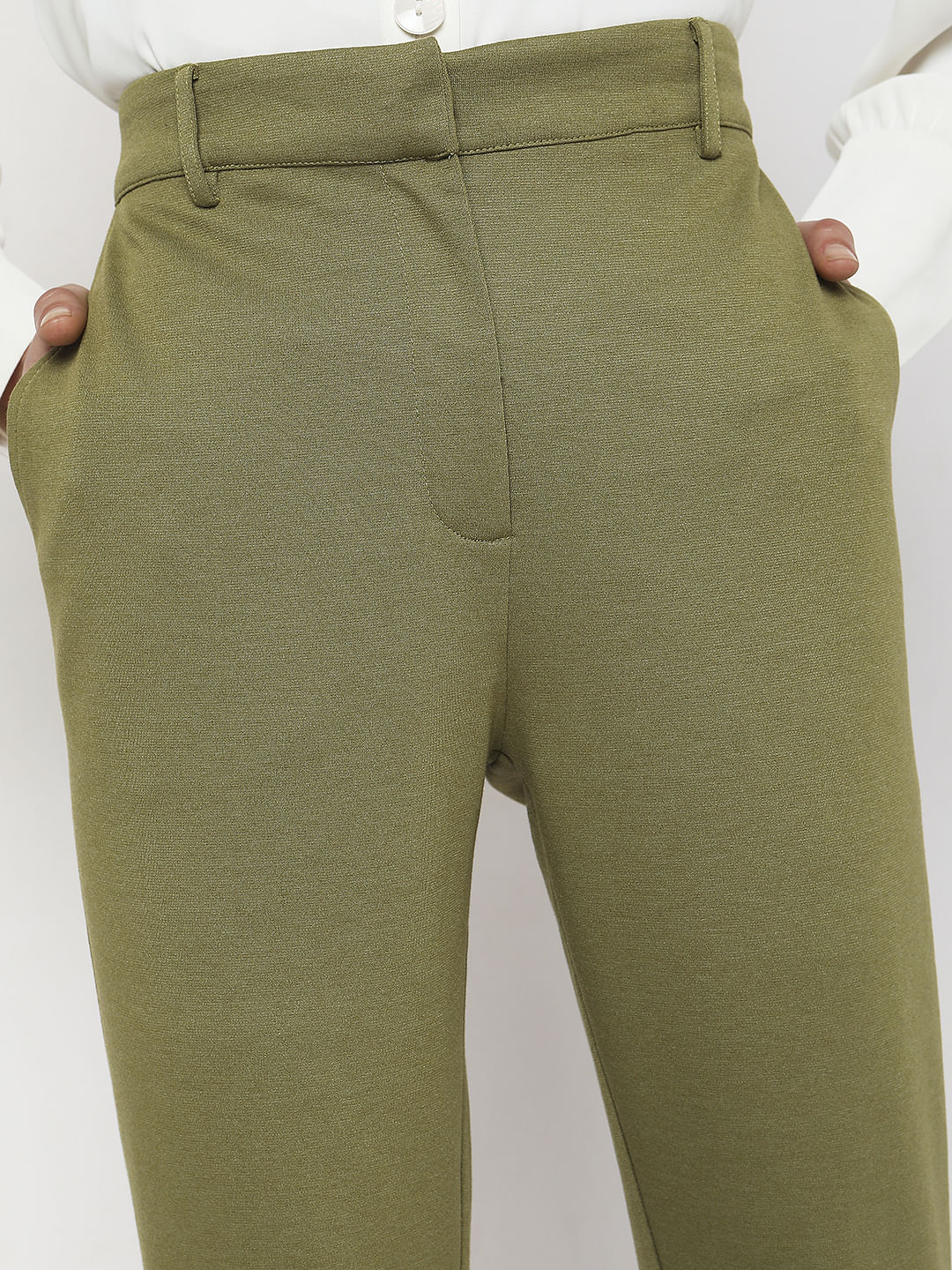 Green Skinny Fit Co-Ord Set Pants - Image 5