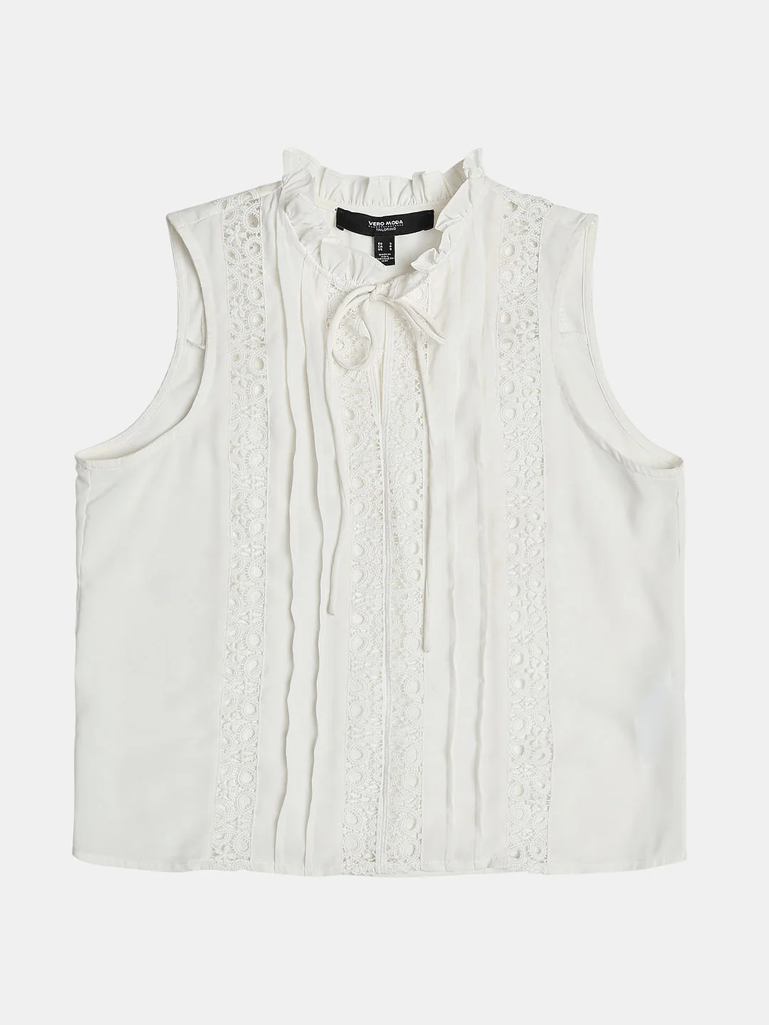 White Lace Insert Top - Image 7