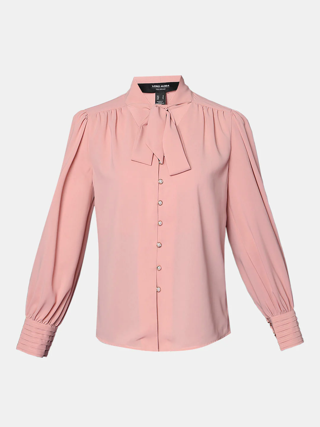 Pink Tie-Up Detail Shirt - Image 7