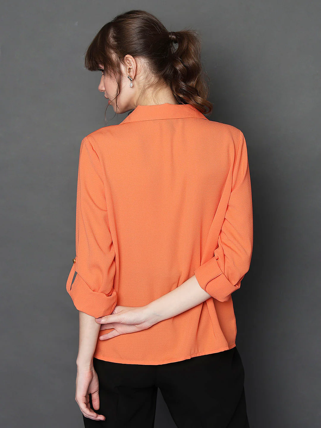 Coral Utility Pockets Shirt - Image 4