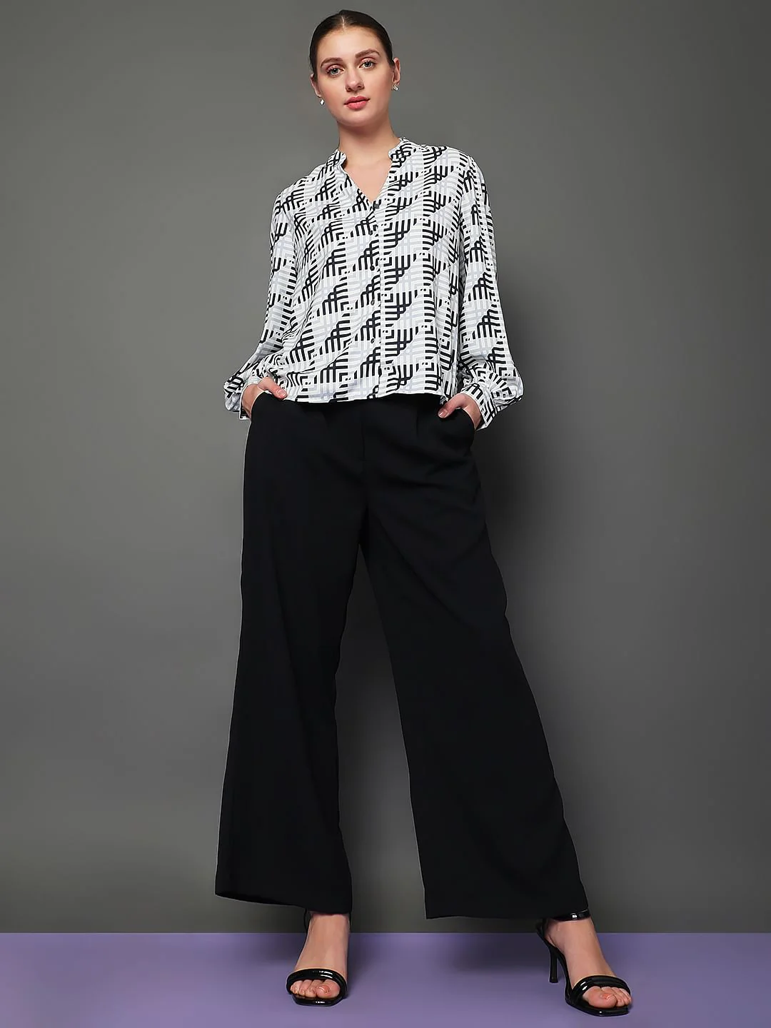 White Printed Top - Image 5