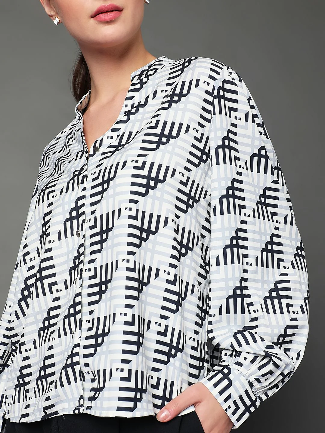 White Printed Top - Image 6