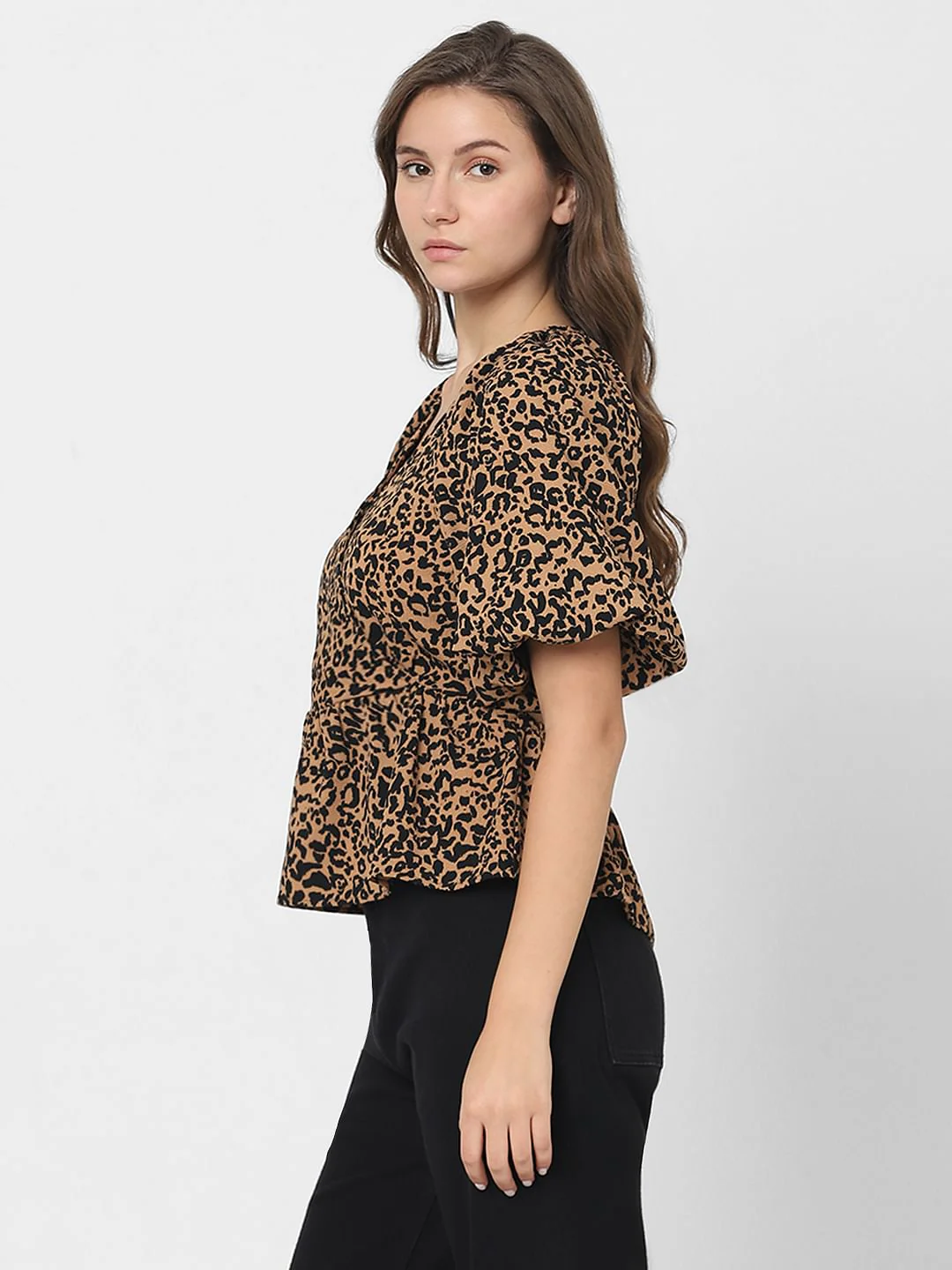 Brown Animal Print Top - Image 3