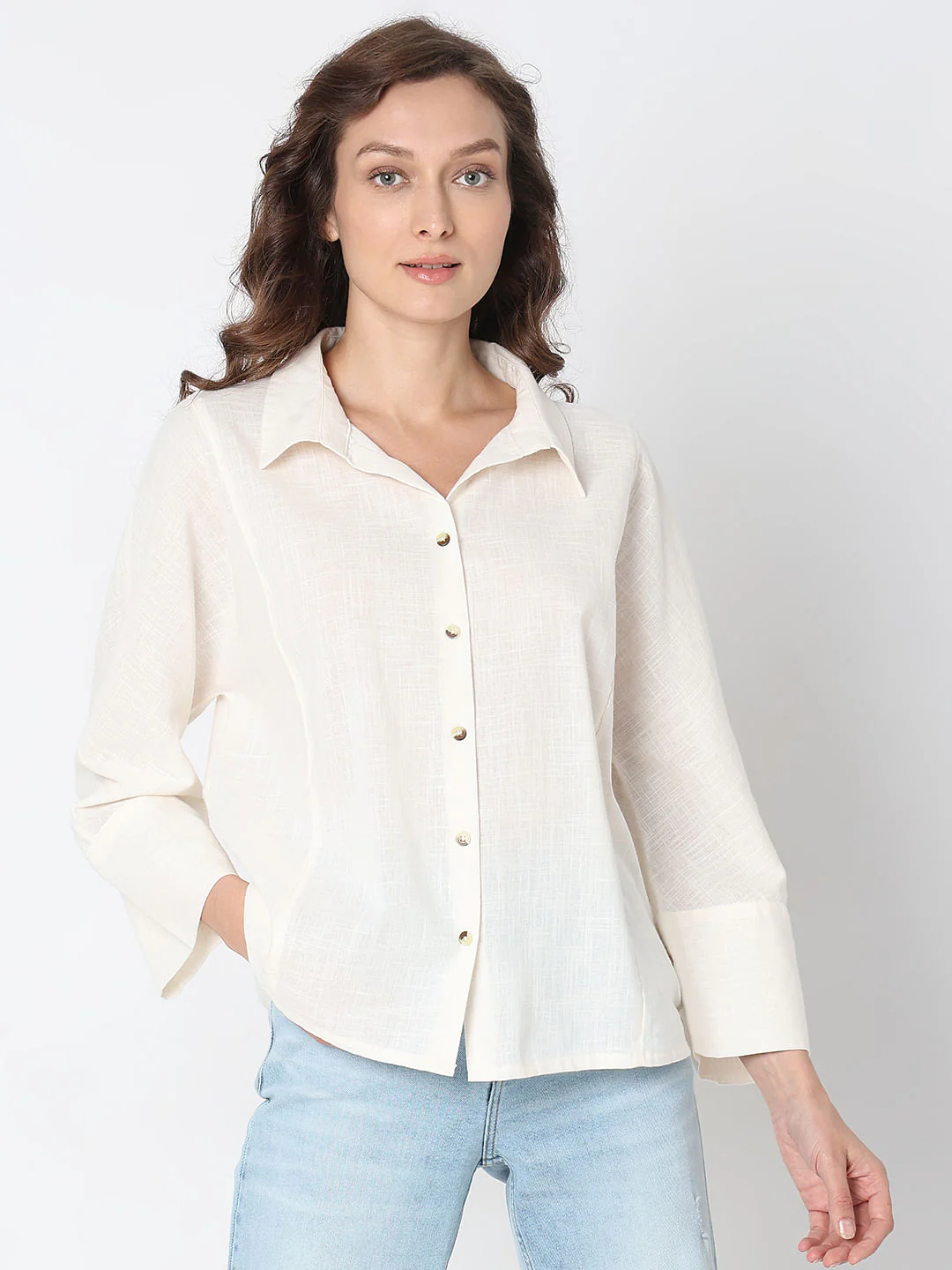 White Cotton Shirt - Image 2
