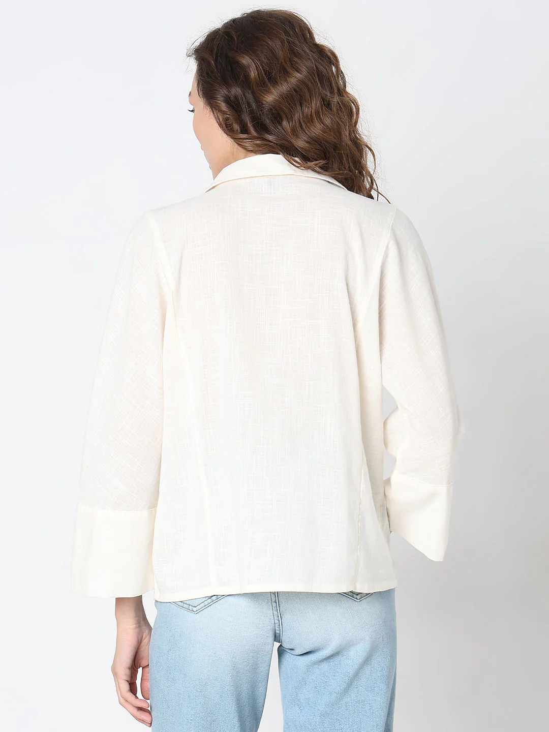 White Cotton Shirt - Image 4