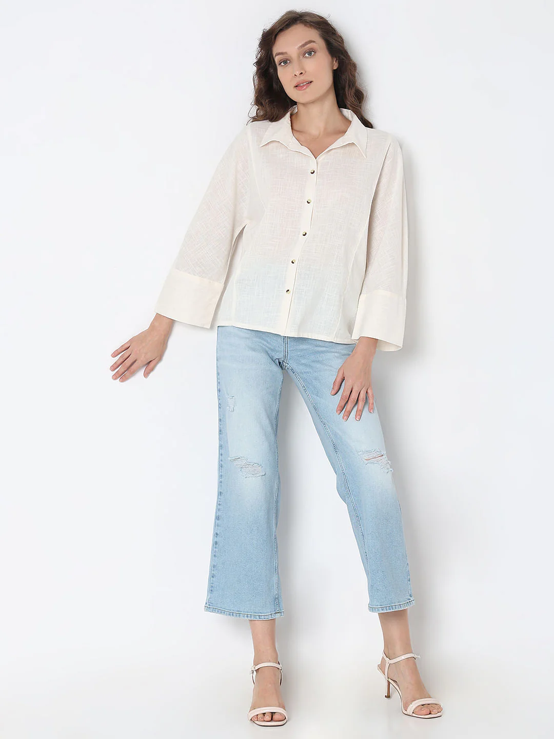 White Cotton Shirt - Image 5