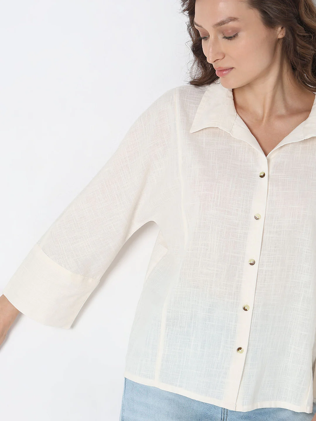 White Cotton Shirt - Image 6