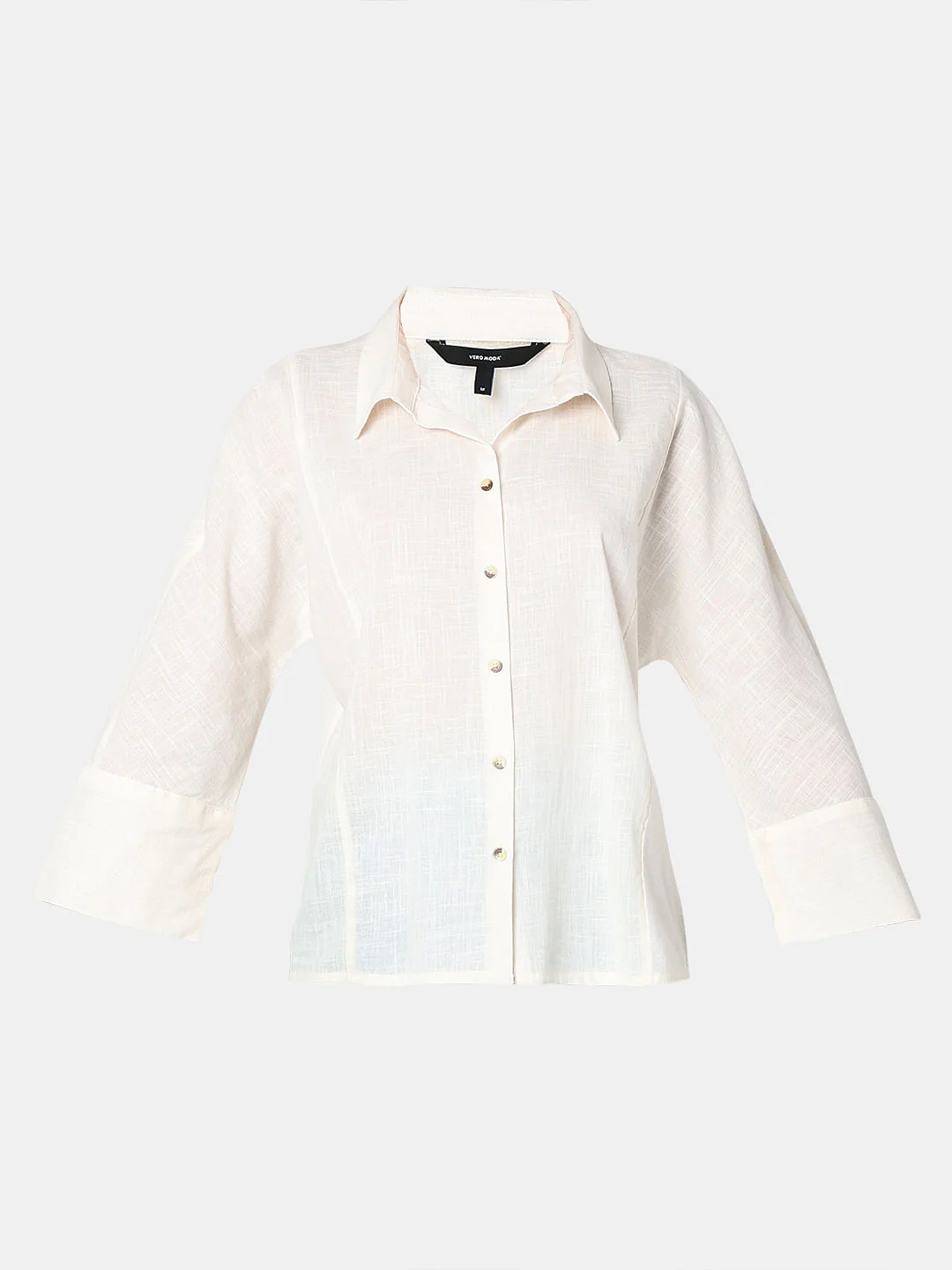 White Cotton Shirt - Image 7