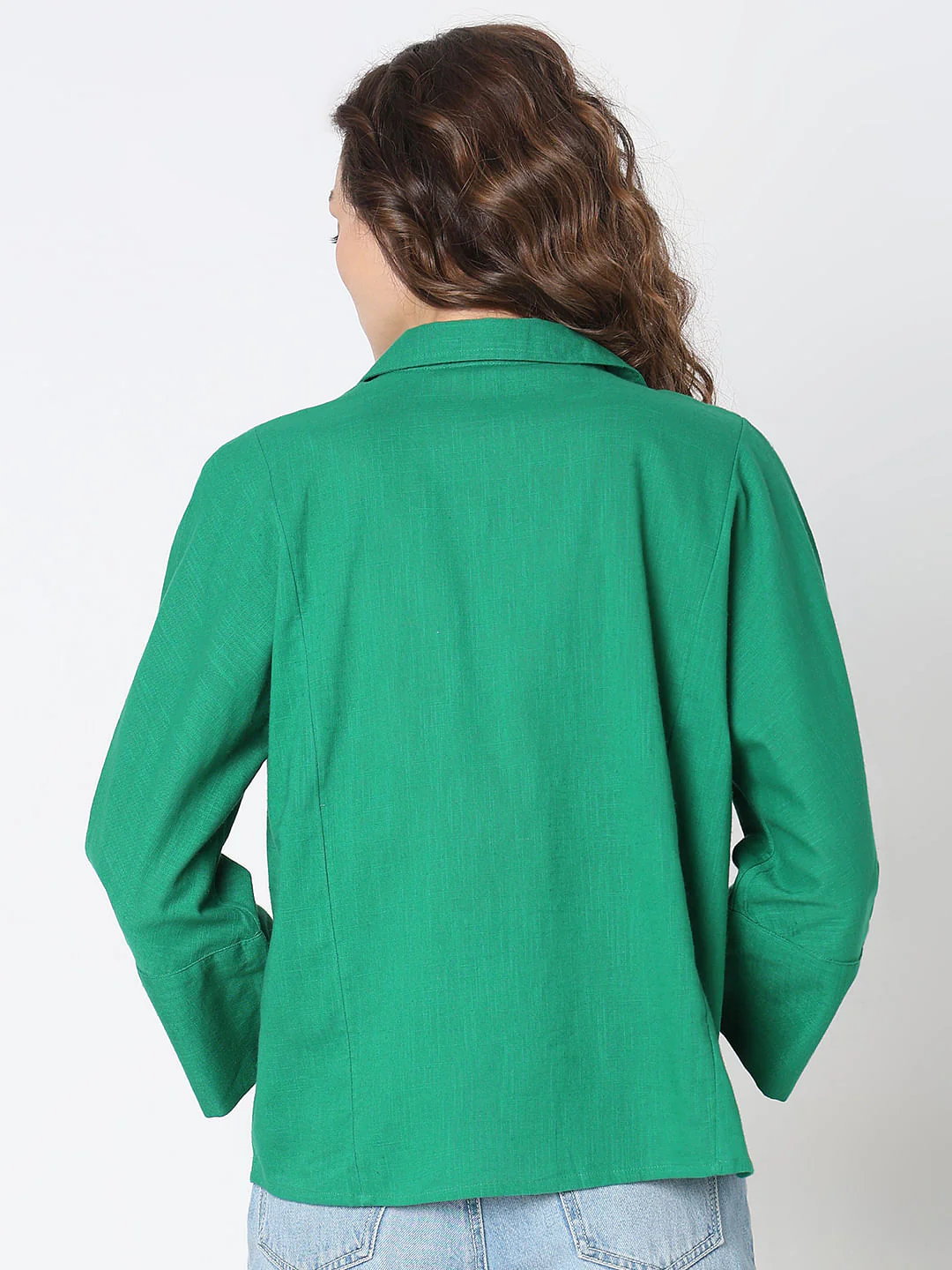 Green Cotton Shirt - Image 4