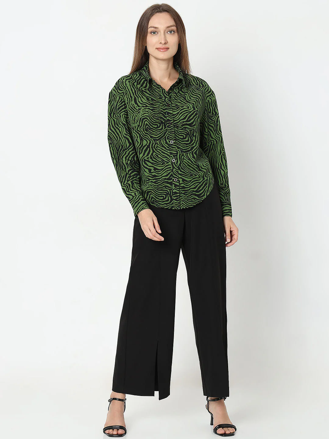 Green Printed Shirt - Image 5