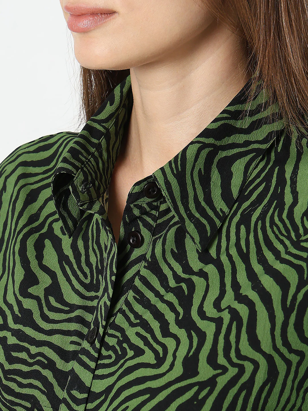 Green Printed Shirt - Image 8