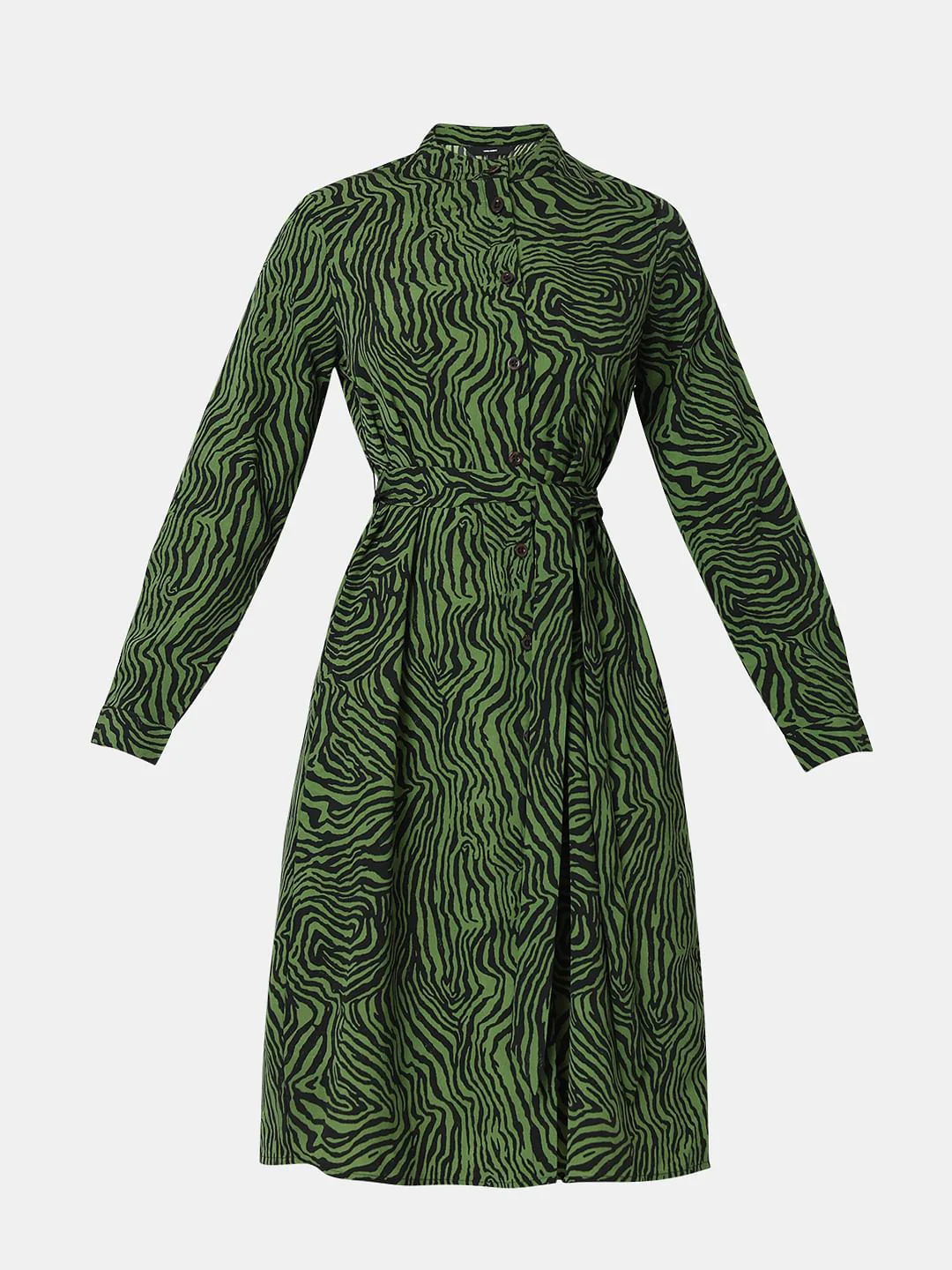 Green Printed Shift Dress - Image 7