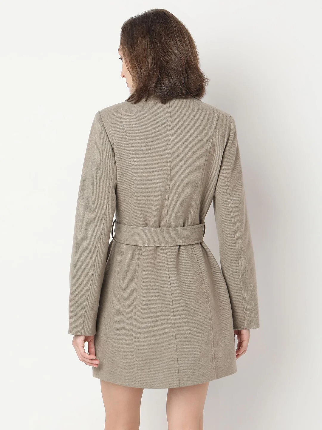 Beige Long Coat - Image 4