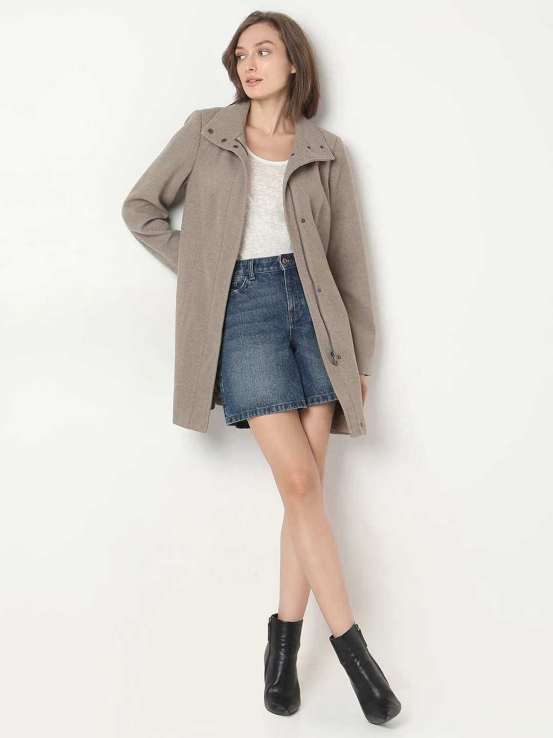 Beige Long Coat - Image 5