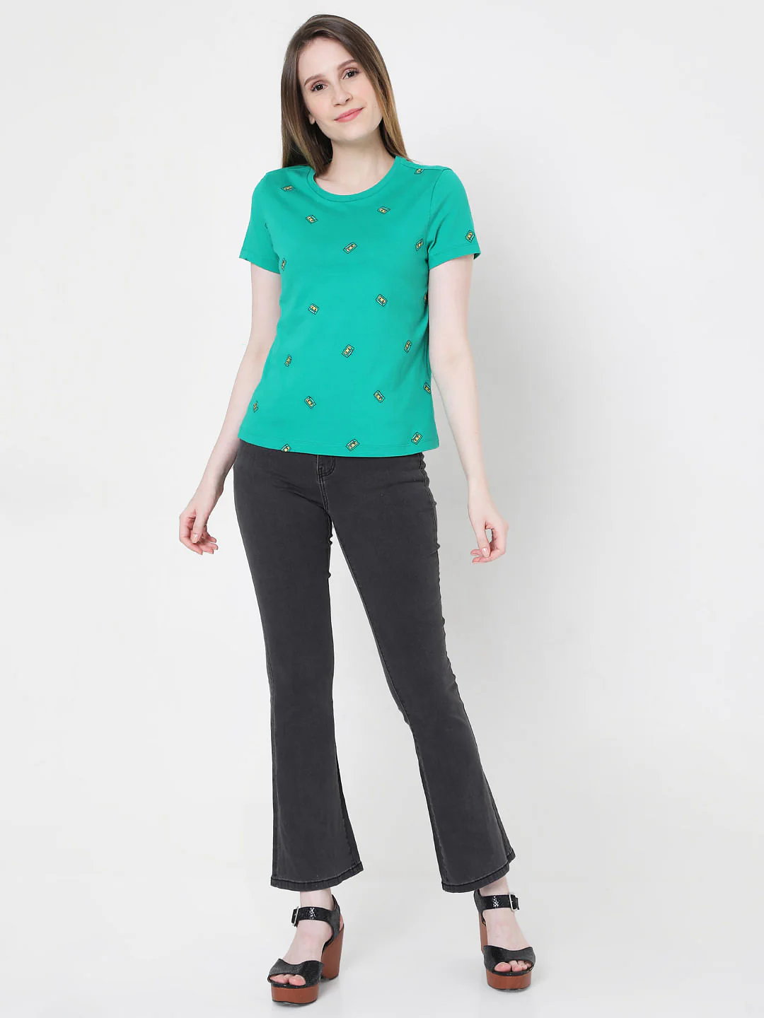 Green Graphic Print T-Shirt - Image 5