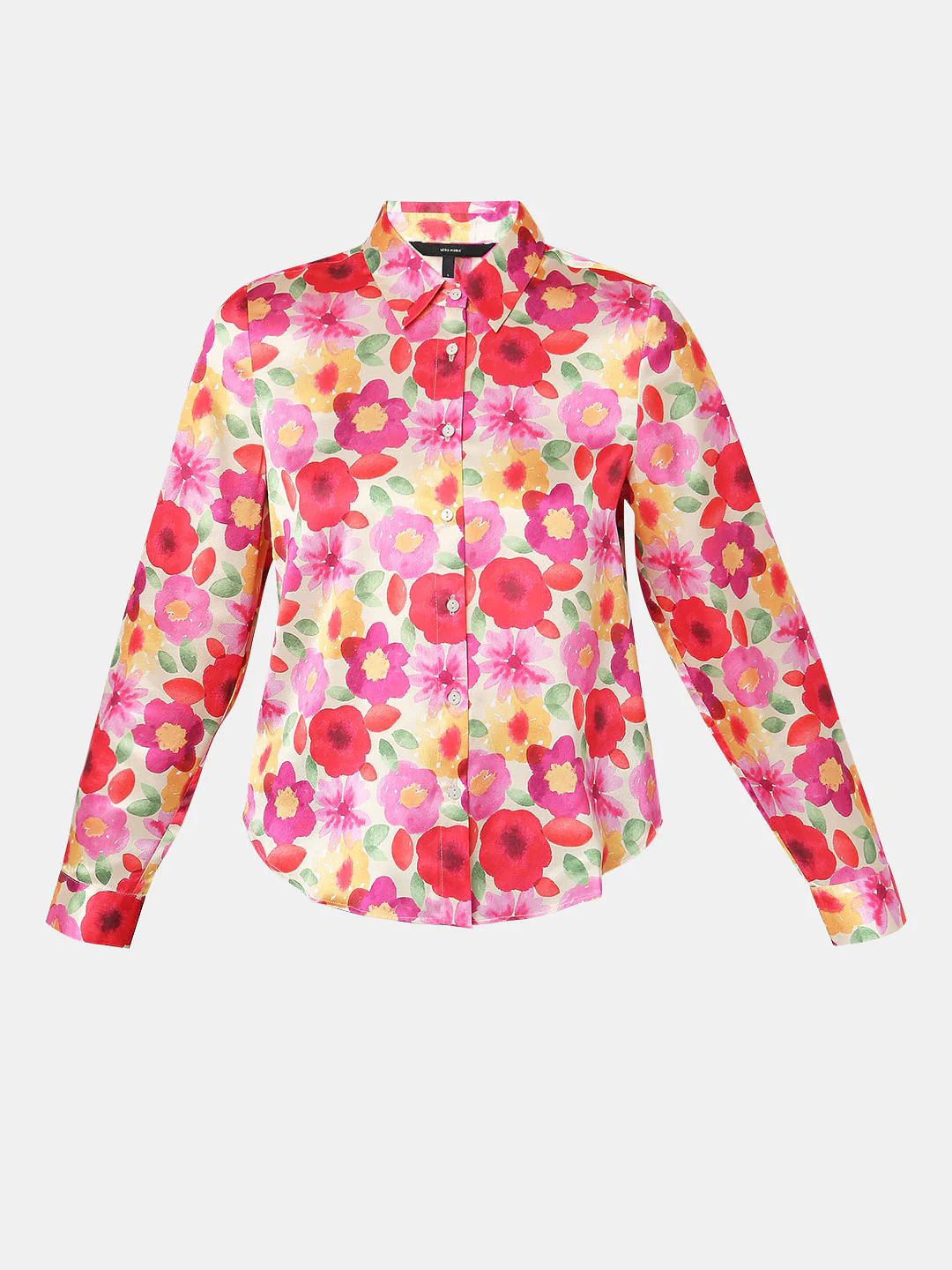 Red Floral Print Shirt - Image 7