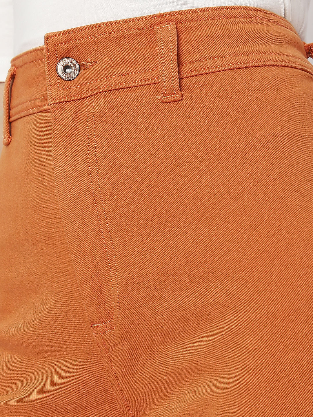 Orange High Rise Zoey Wide-Leg Jeans - Image 8