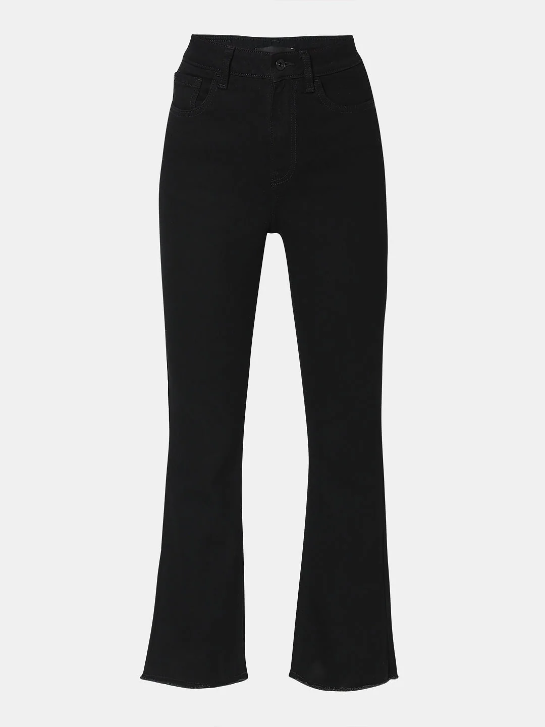 Black High Rise Bootcut Jeans - Image 7