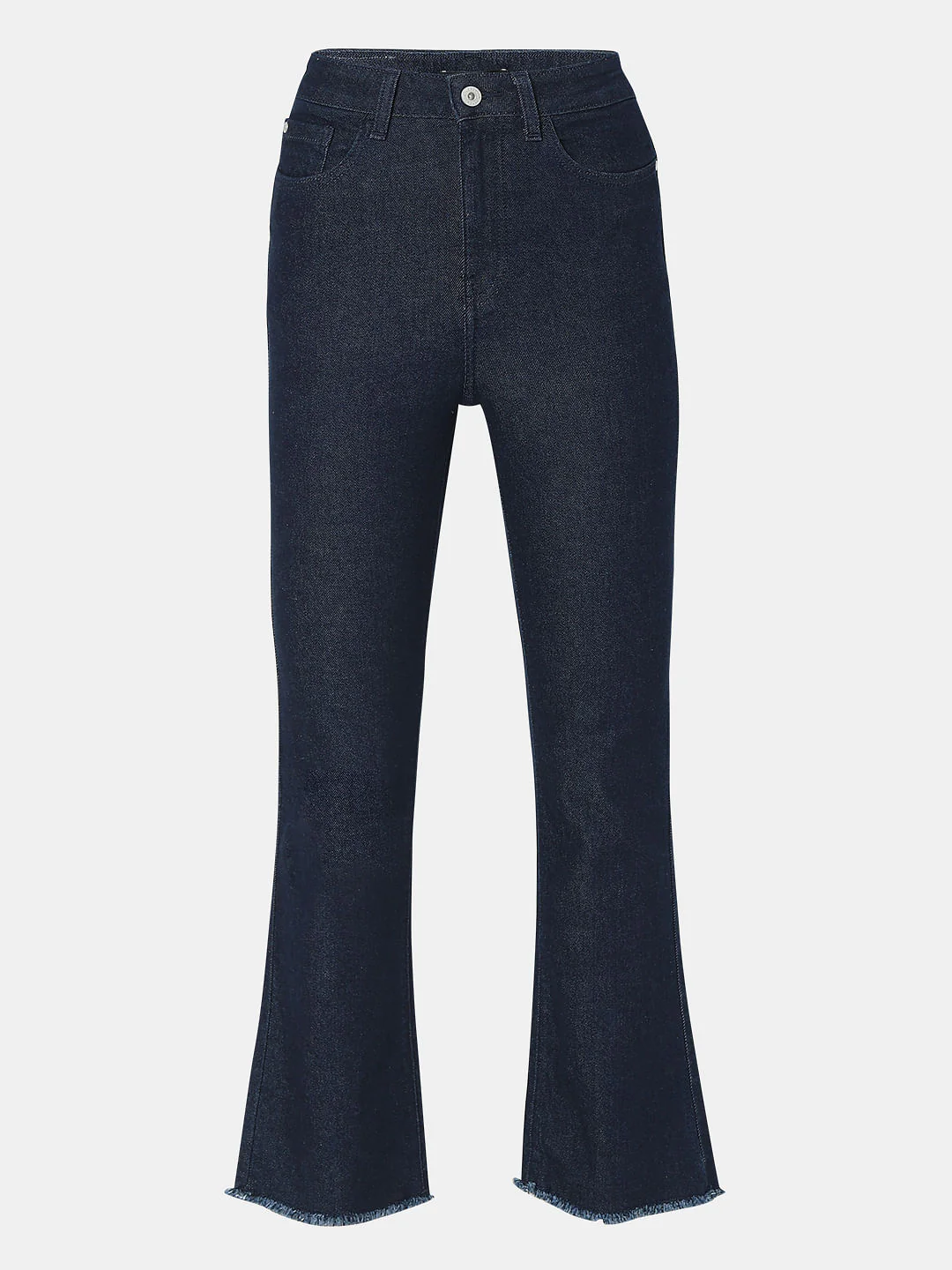 Dark Blue High Rise Bootcut Jeans - Image 7