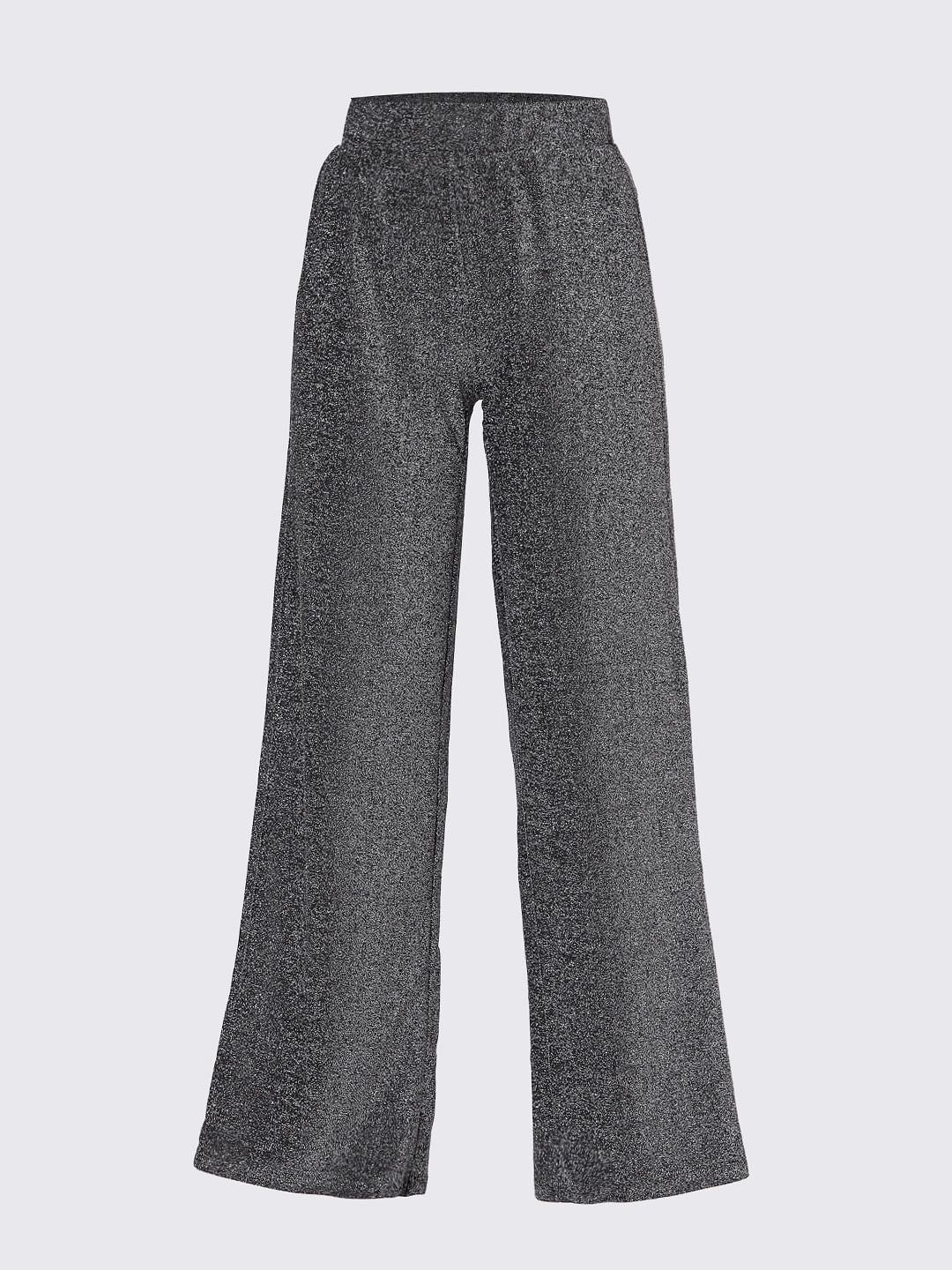 Grey Lurex Co-Ord Pants - Image 7