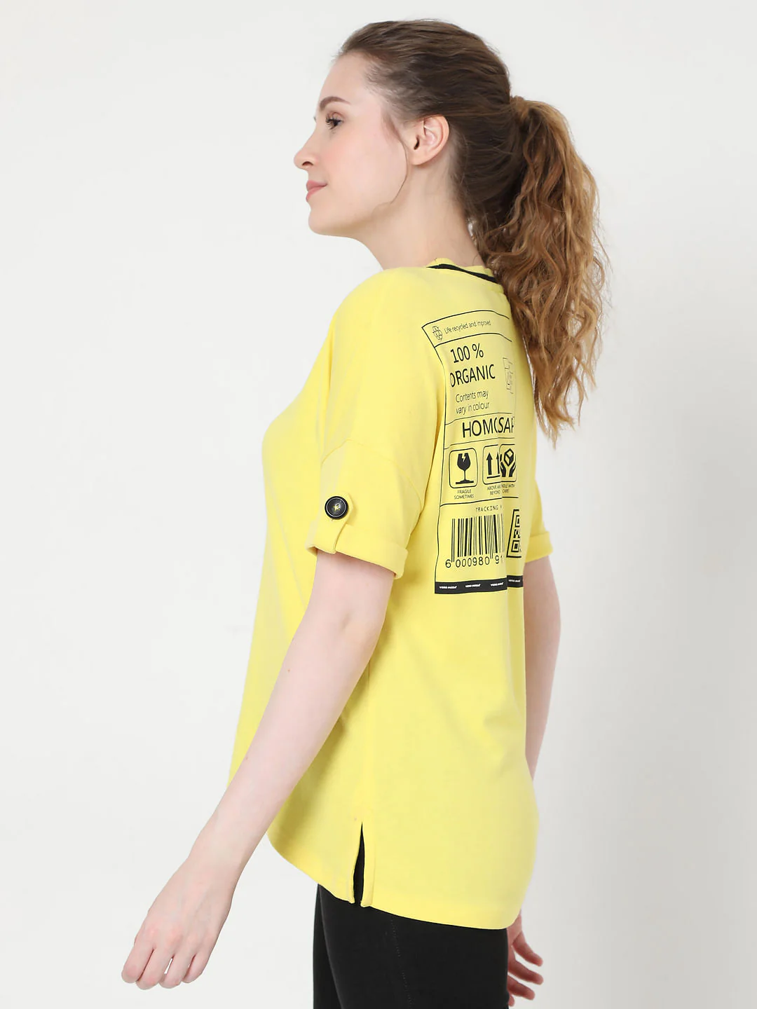 Yellow Graphic Print T-Shirt - Image 3