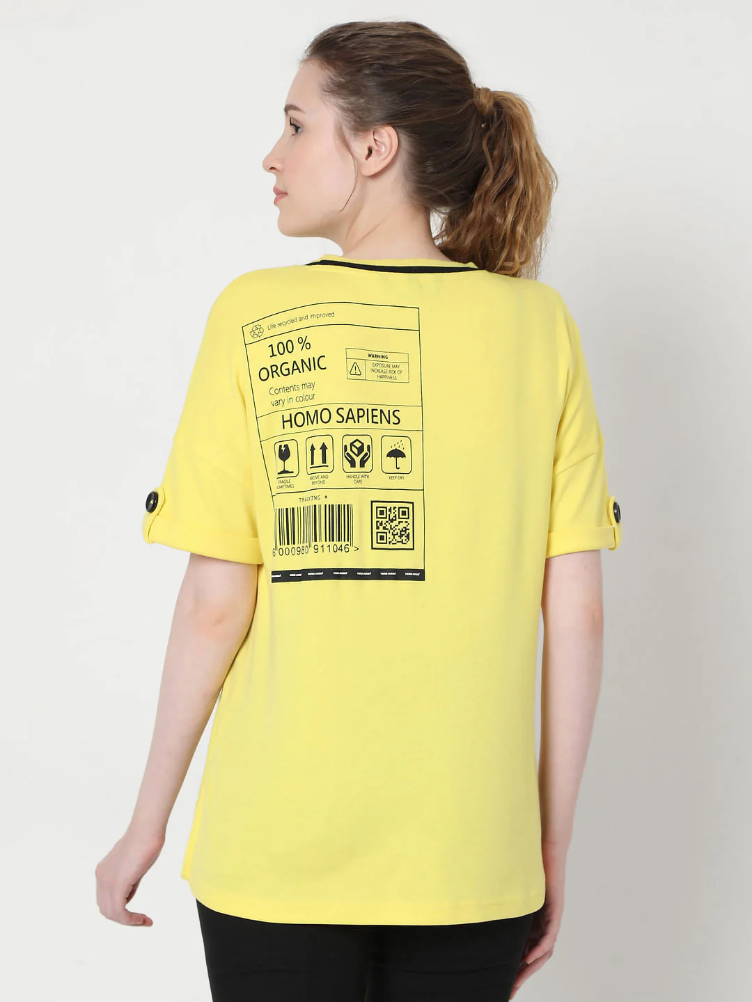 Yellow Graphic Print T-Shirt - Image 4