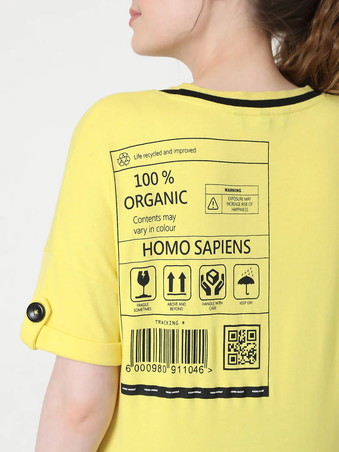 Yellow Graphic Print T-Shirt - Image 6