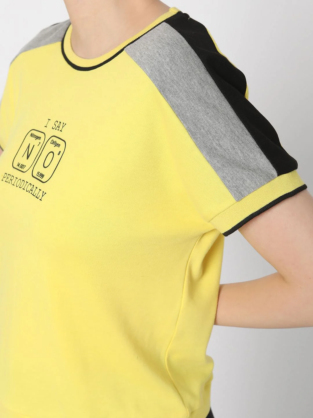 Yellow Graphic Slogan Print T-Shirt - Image 6