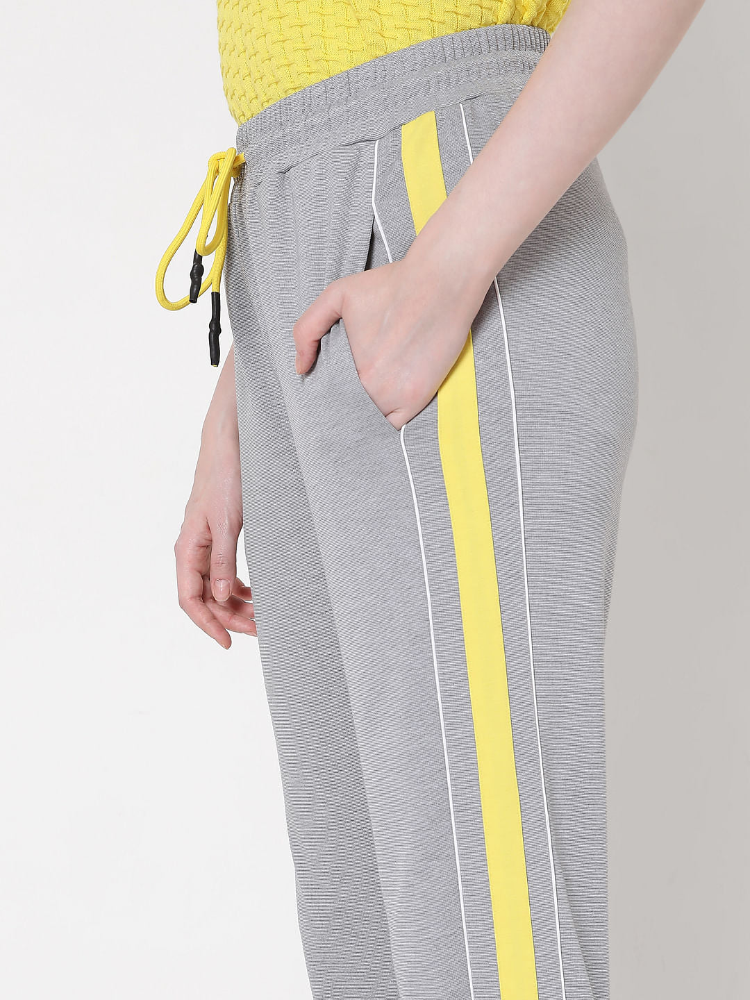 Grey Tape Detail Sweatpants - Image 5