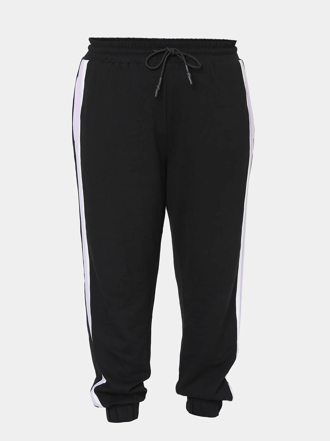 Curve Black Colourblocked Jogger Sweatpants - Image 7