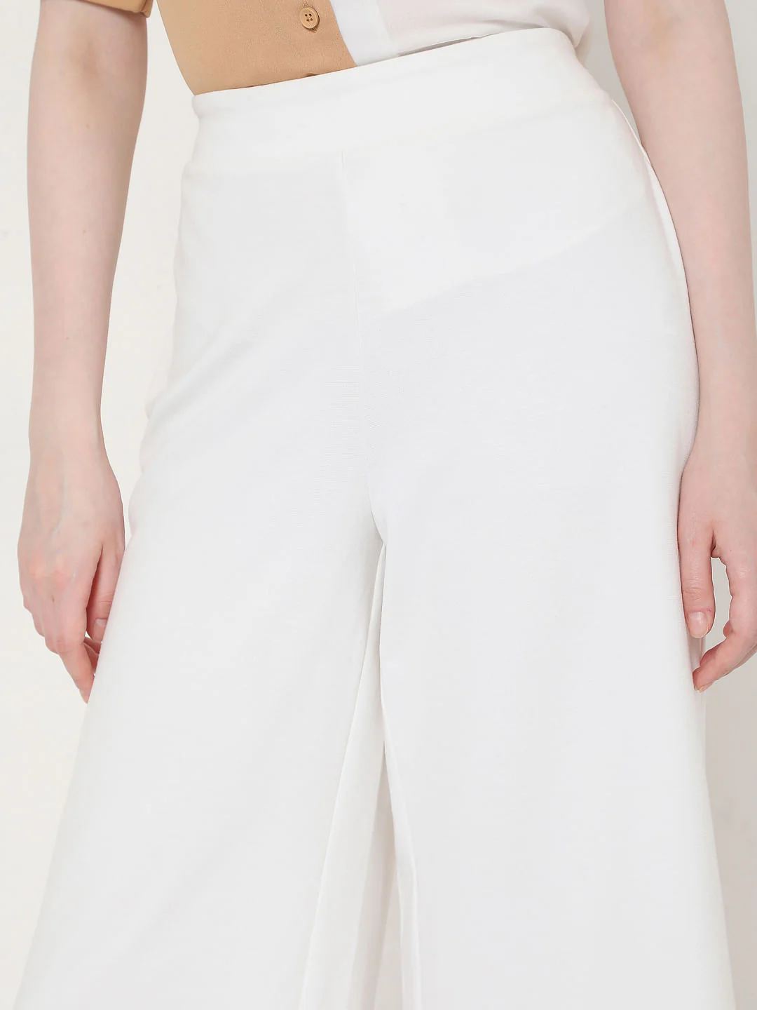 White High Rise Culottes - Image 5