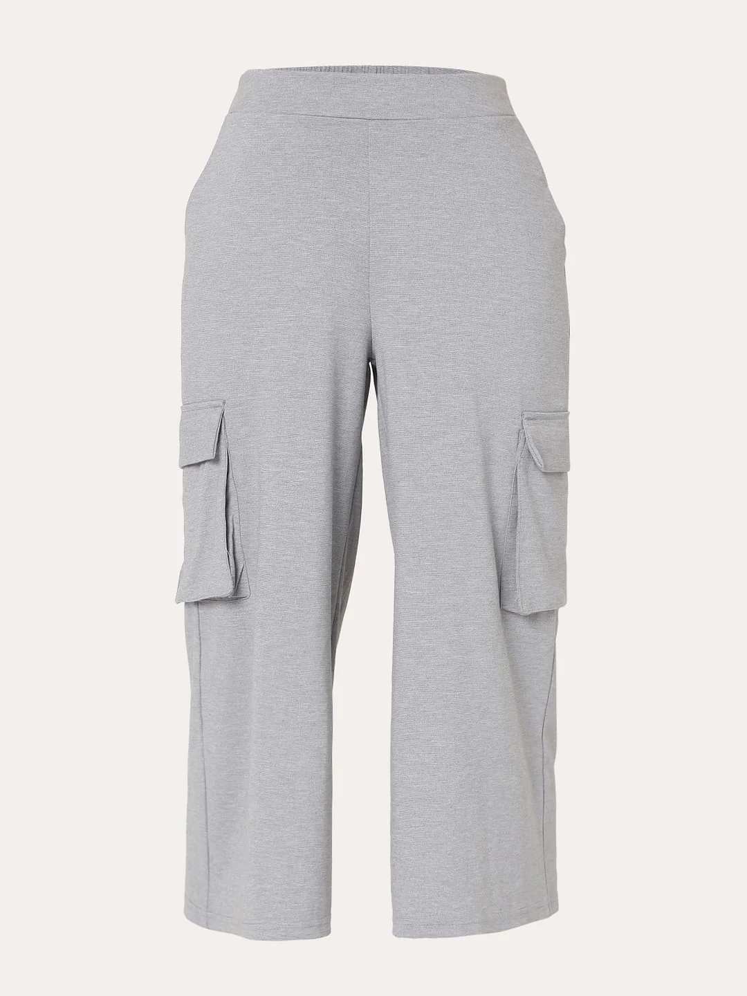 Grey High Rise Culottes - Image 7