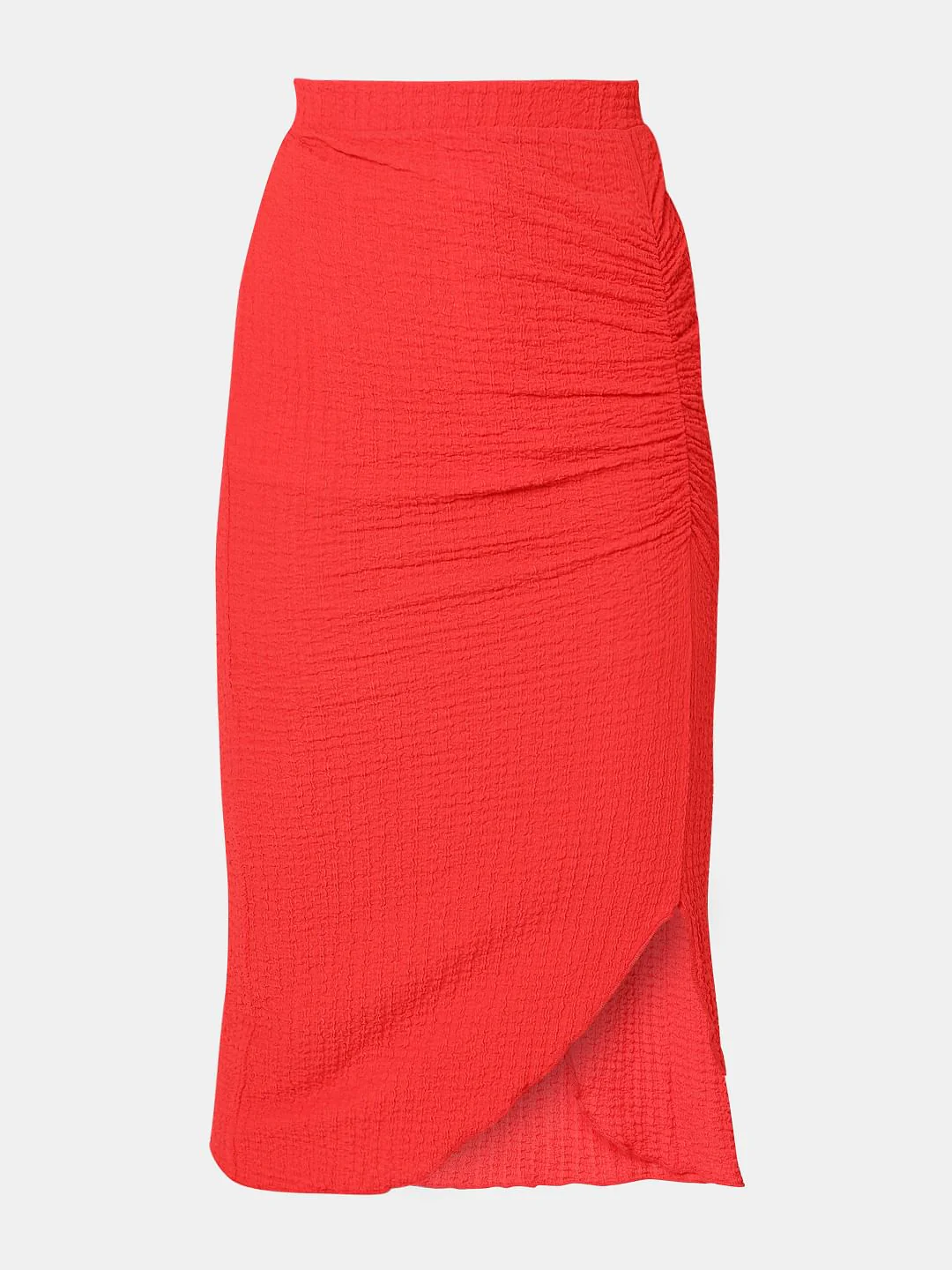 Orange High Rise Fitted Skirt - Image 7