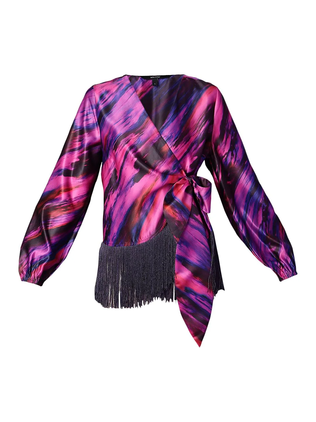 Marquee Red Wrap Tassel Top - Image 7