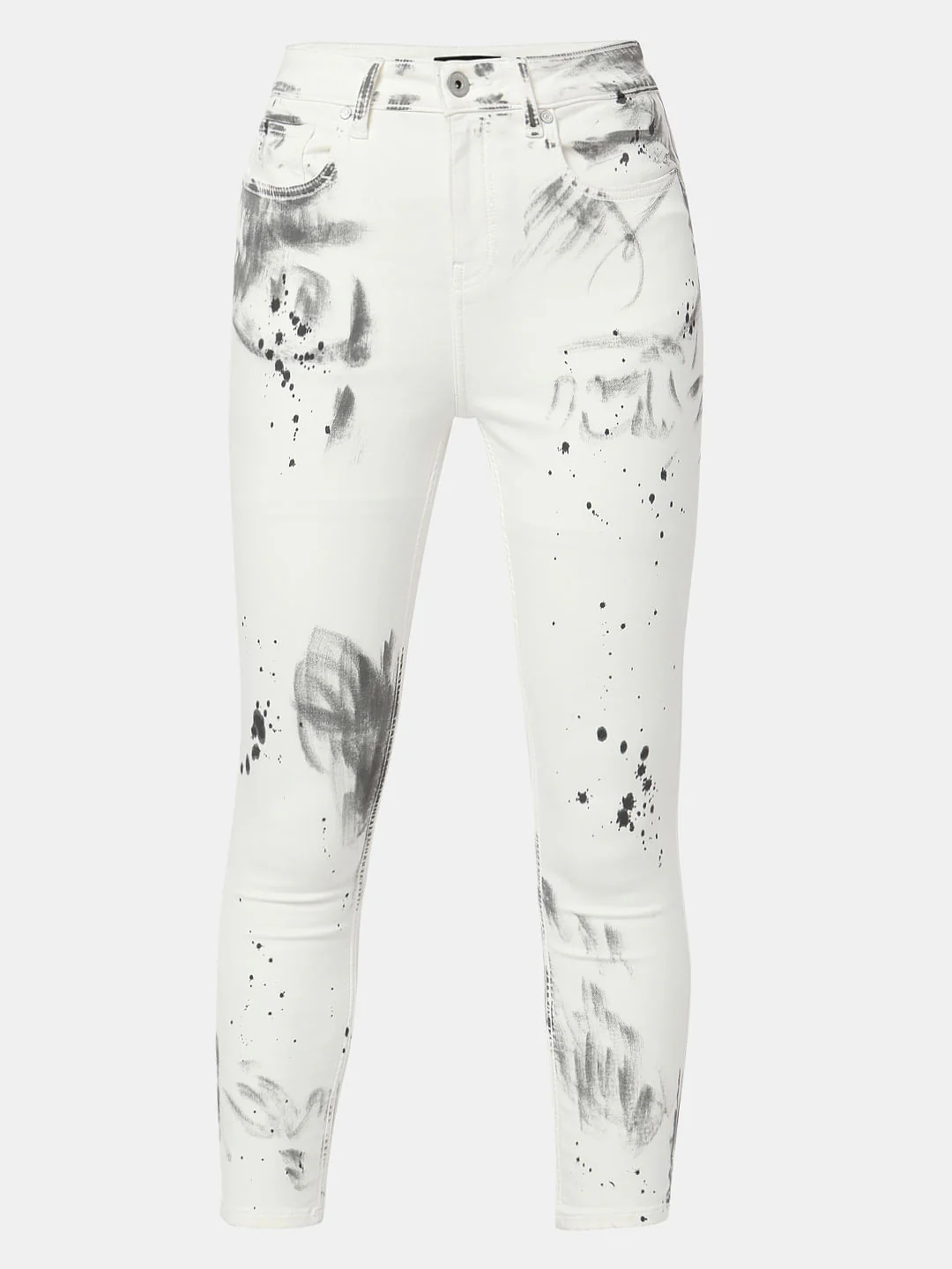 White High Rise Push-Up Wendy Skinny Jeans - Image 7