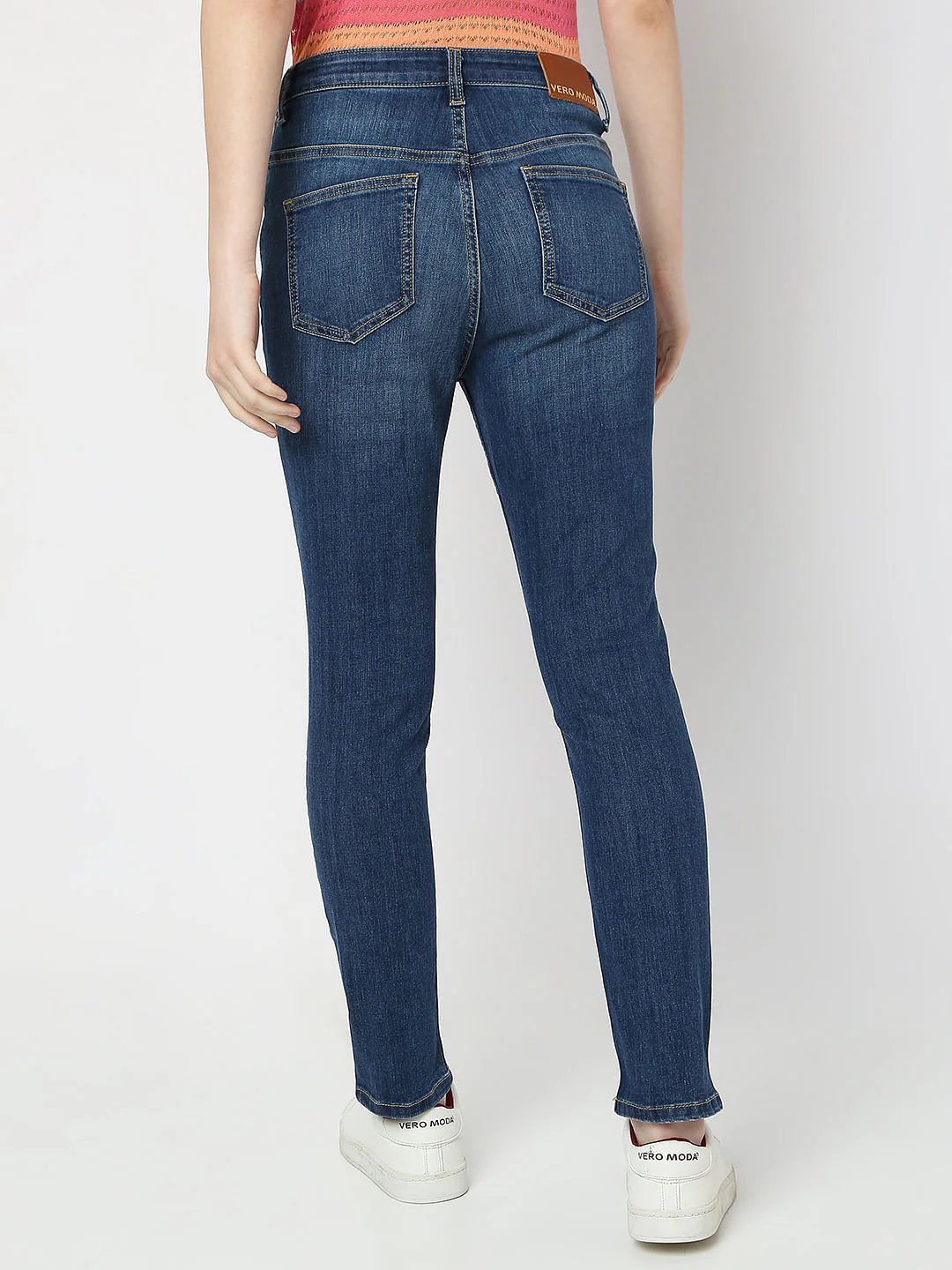 Blue High Rise Distressed Wendy Skinny Jeans - Image 4