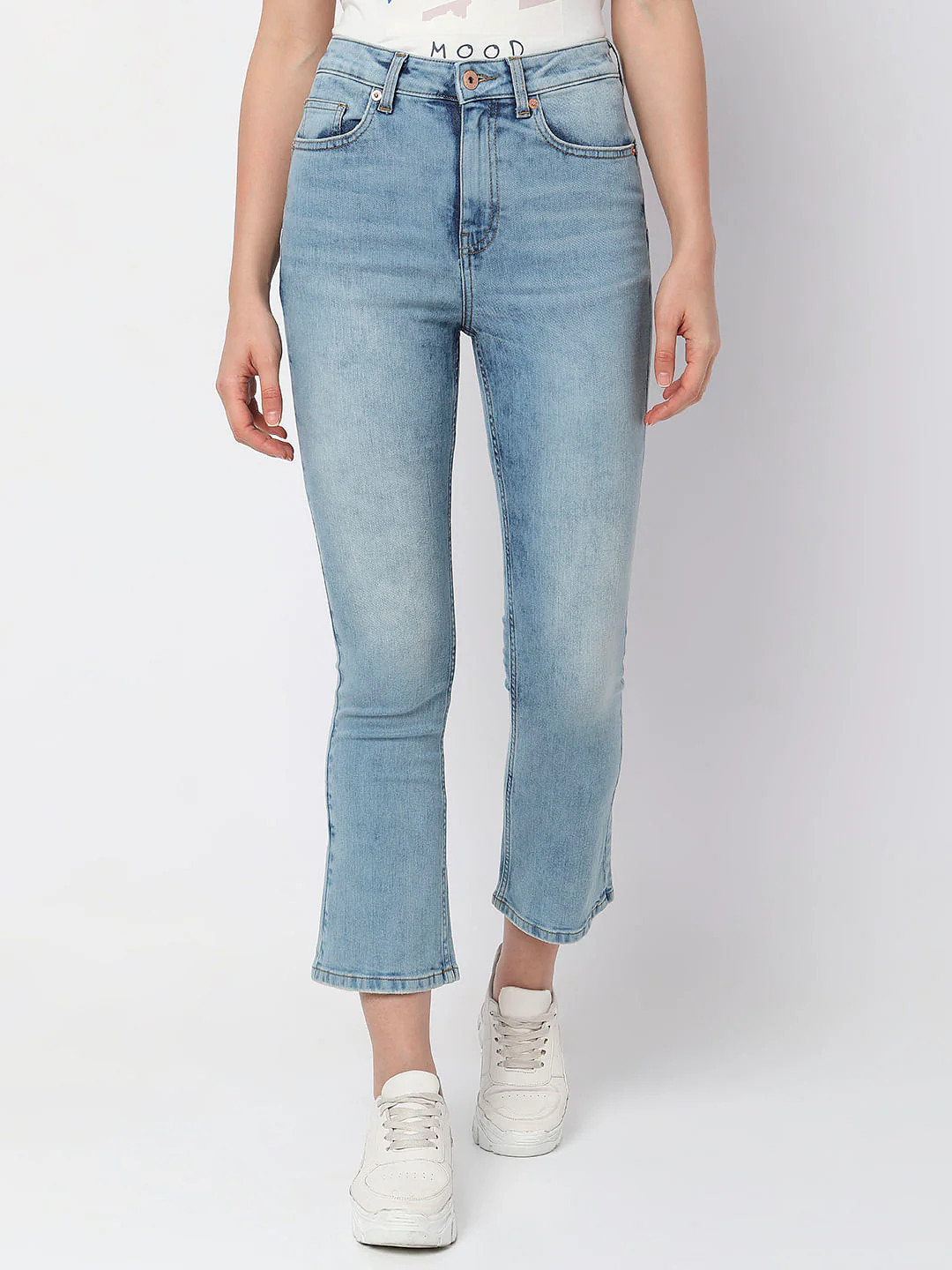 Blue High Rise Push Up Petra Bootcut Jeans - Image 2