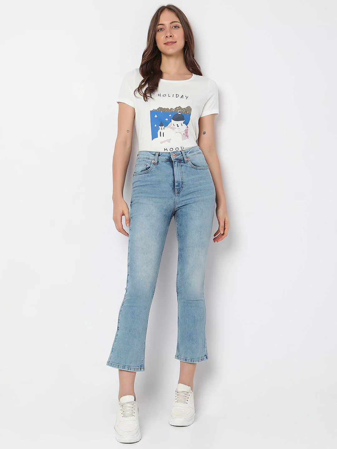 Blue High Rise Push Up Petra Bootcut Jeans - Image 6