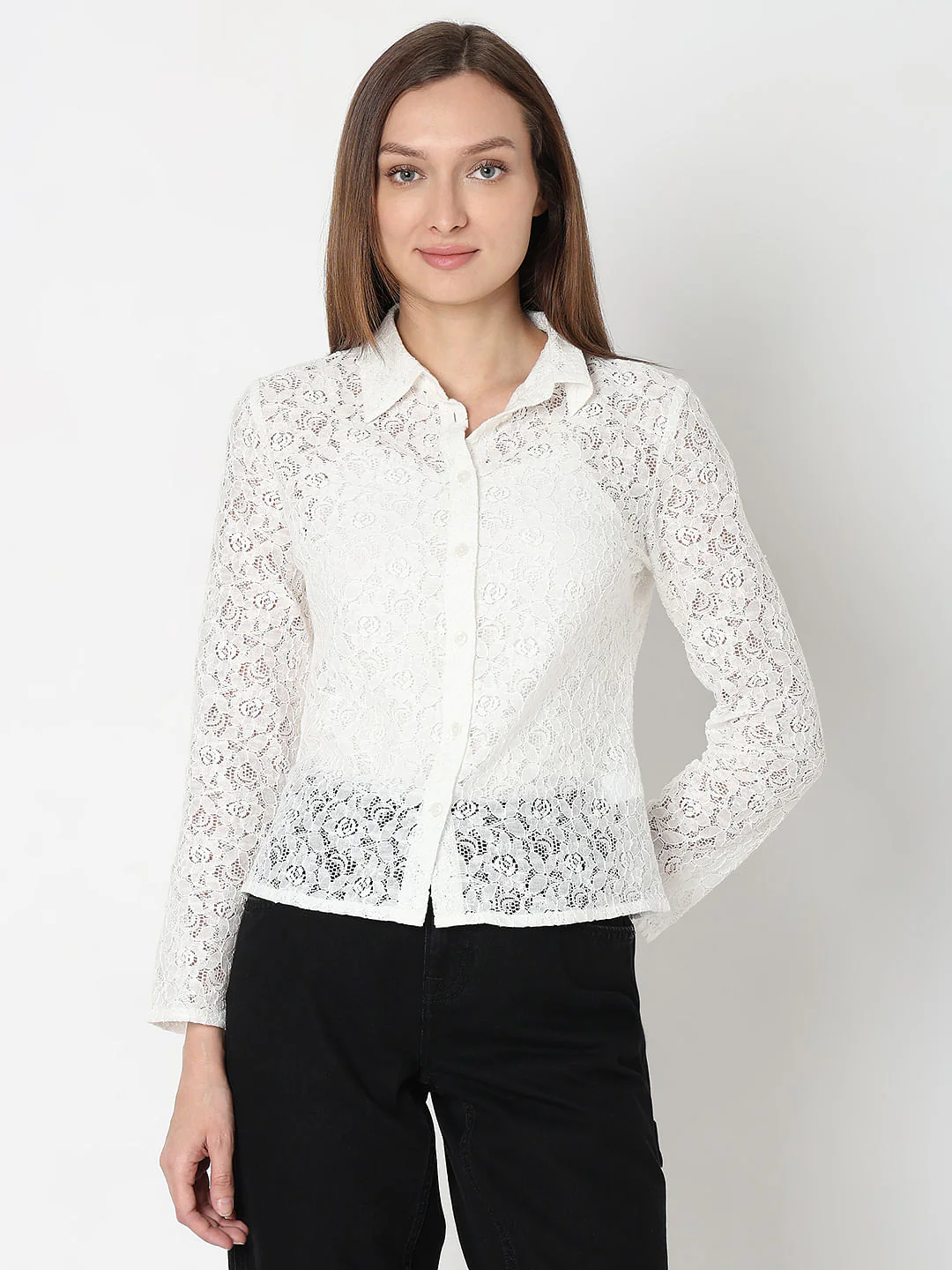 White Lace Shirt - Image 2