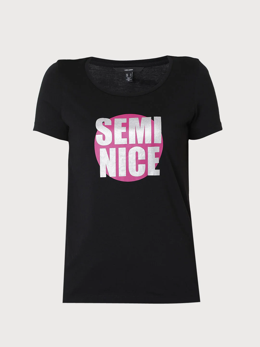 Black Graphic Print T-Shirt - Image 7